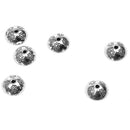 Pack of 20 Antique Silver Flower Loose Beads DIY Necklace Bracelet Jewelry Craft