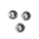 Pack of 20 Antique Silver Flower Loose Beads DIY Necklace Bracelet Jewelry Craft