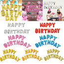 Pretty Happy Birthday Letters Design Foil Balloons Birthday Party Supplies Bright Gold