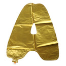 Pretty Happy Birthday Letters Design Foil Balloons Birthday Party Supplies Matte Gold