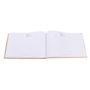 Jute Hessian Burlap Rustic Wedding Guest Book with Lace Flower Pearl Decor