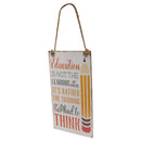 Home Wood Pencil Letters Printed Hanging Wall Signs Plaque