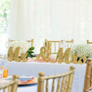 Glitter Bling Mr & Mrs Wooden Letters Wedding Freestanding Table Centrepiece