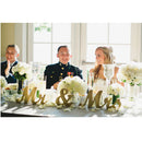 Glitter Bling Mr & Mrs Wooden Letters Wedding Freestanding Table Centrepiece