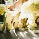 Glitter Bling Mr & Mrs Wooden Letters Wedding Freestanding Table Centrepiece
