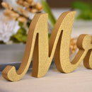 Glitter Bling Mr & Mrs Wooden Letters Wedding Freestanding Table Centrepiece