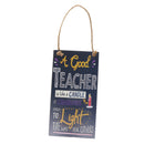 Sweet Wooden Hanging Plague Teacher is Like a Candle Hanging Wall Sign Decor