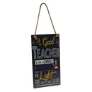 Sweet Wooden Hanging Plague Teacher is Like a Candle Hanging Wall Sign Decor