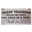 Great Teacher Wooden Sign Wall Home Decorations Special Teacher Gifts