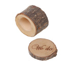 Vintage We love heart do Printed Rustic Shabby Chic Wedding Wood Ring Bearer Box