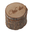 Vintage We love heart do Printed Rustic Shabby Chic Wedding Wood Ring Bearer Box