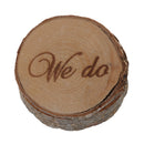 Vintage We love heart do Printed Rustic Shabby Chic Wedding Wood Ring Bearer Box