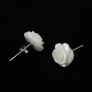 Vintage Exquisite WomenÂ’s Shell Flower Stud Earrings Wedding Party Jewelry