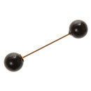 Women Double Faux Pearls Collar Brooch Pin Jewelry Wedding Bridal Party
