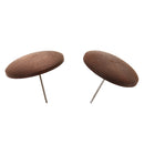 Women Jewelry Earings Party Eardrop Brown Vintage Round Wood Stud Earrings