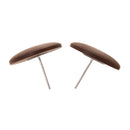 Women Jewelry Earings Party Eardrop Brown Vintage Round Wood Stud Earrings