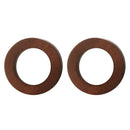 Women Jewelry Earings Brown Vintage Round Hollow Wood Stud Earrings