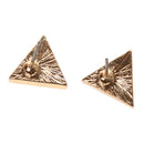 Generous Imitation Turquoise Triangle Shape Earring Ear Stud Women Jewelry