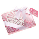 Wedding Favors Gift Baby Carriage Design Metal Bookmark with Tassels Pink