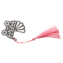 Wedding Favors Gift Baby Carriage Design Metal Bookmark with Tassels Pink