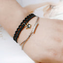 Retro Multi Layer Crown Black Lace Bracelet Gothic Bangle Women Jewelry