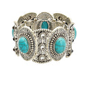Tibetan style Tibet Silver Turquoise Bangle Women Men Bracelet Jewelry