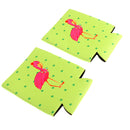 1 Pair Flamingo Stubby Beer Bottle Tin Can Cooler for Party Favor Decoration
