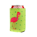 1 Pair Flamingo Stubby Beer Bottle Tin Can Cooler for Party Favor Decoration