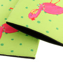 1 Pair Flamingo Stubby Beer Bottle Tin Can Cooler for Party Favor Decoration