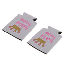 Pair Soda Beer Bottle Tin Can Cooler Chilling Sleeve Birthday Princess Favor