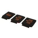 Set of 3pcs Wedding Bride & Bride Tride Stubby Beer Bottle Soda Tin Can Cooler Sleeve