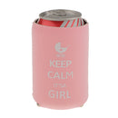Pair Keep Calm It's a Girl Pattern Stubby Beer Bottle Cooler Sleeve for Baby Shower Party