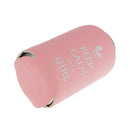 Pair Keep Calm It's a Girl Pattern Stubby Beer Bottle Cooler Sleeve for Baby Shower Party