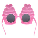 Glitter Heart Cupcake Sunglasses Party Glasses Fancy Dress Hen Stag Night