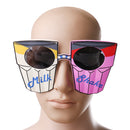 Cup Milk Shake Shape Sunglasses Fancy Dress Costume Party Glasses Shades