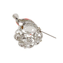 Crystal Rhinestone Enamel Santa Claus Brooch Pin Wedding Jewelry Christmas Gift