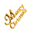 Women Jewelry Party Merry Christmas Letter Clothing Accessories Brooch Pins