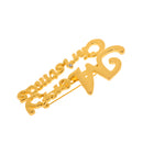 Women Jewelry Party Merry Christmas Letter Clothing Accessories Brooch Pins