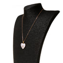 Christmas Crystal Snowflake Heart Dangle Earrings Necklace Gold Jewelry Sets