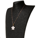Christmas Gifts Pentagram Star Drop Oil Necklace Earrings Set Jewellery Set