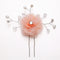 2pcs Wedding Bridal Lace Flower Crystal Beads Pearls Hairpins Hair Clips