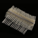 Bridal Wedding Prom Vintage Style Veil Pearl Hair Comb Slide Clip