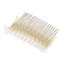 Bridal Wedding Prom Vintage Style Veil Pearl Hair Comb Slide Clip