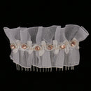 Vintage Wedding Hair Combs with Lace and Rhinestones for Women