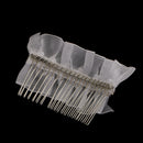Vintage Wedding Hair Combs with Lace and Rhinestones for Women