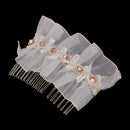 Vintage Wedding Hair Combs with Lace and Rhinestones for Women