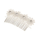 Vintage Bridal Hair Comb Lace Flower Crystal Headpiece Wedding Accessory