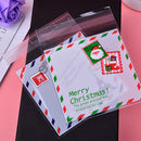 100PCS Chrismas Letter Cute Bakery Packing Birthday Cookie Gift Bags for Party