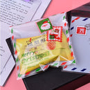 100PCS Chrismas Letter Cute Bakery Packing Birthday Cookie Gift Bags for Party
