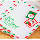 100PCS Chrismas Letter Cute Bakery Packing Birthday Cookie Gift Bags for Party